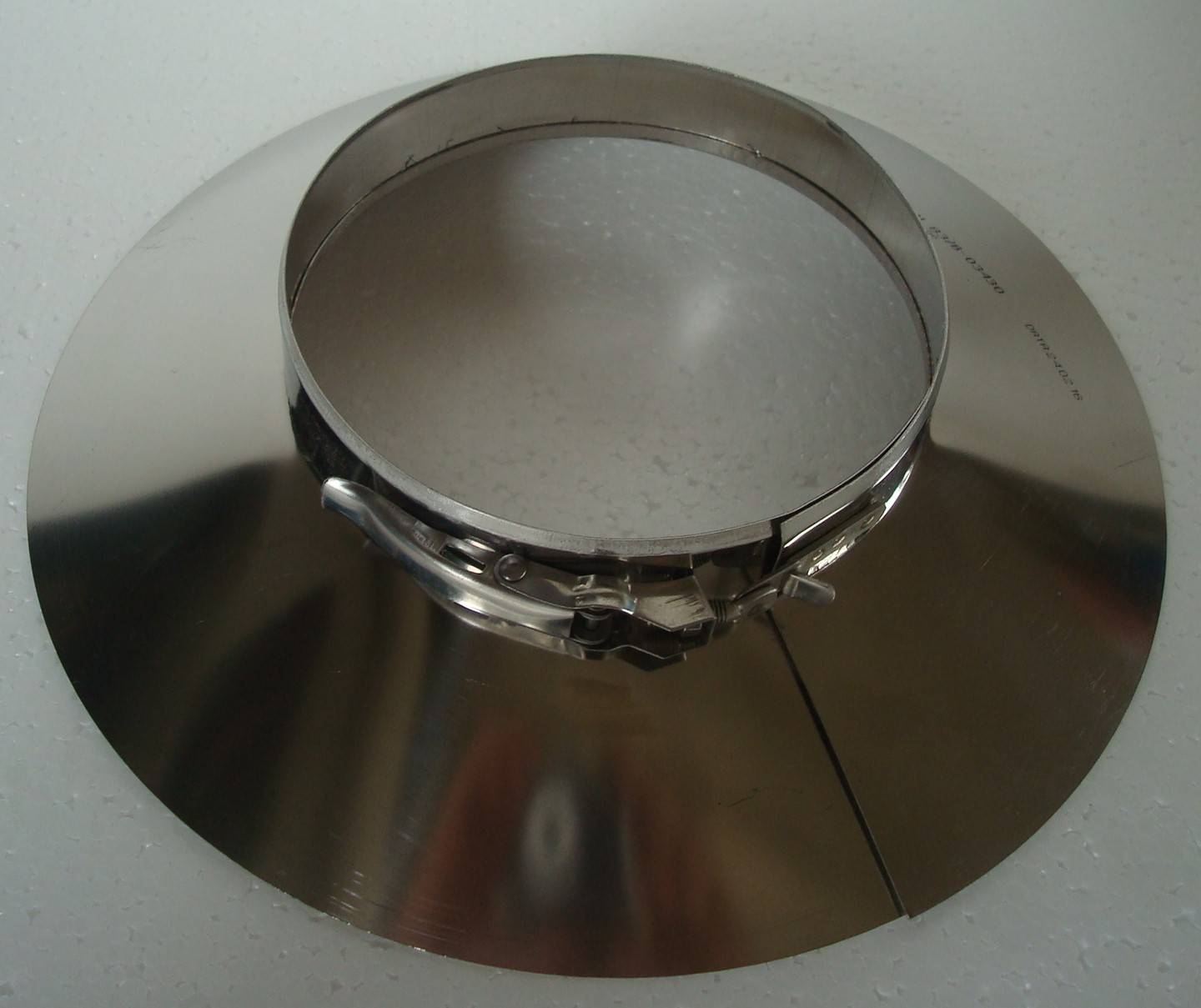 Nerezový golier o160/0,6mm